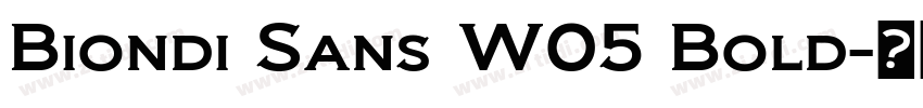 Biondi Sans W05 Bold字体转换